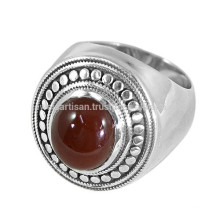 Bague de fiançailles Onyx Gemstone et 925 Sterling Silver